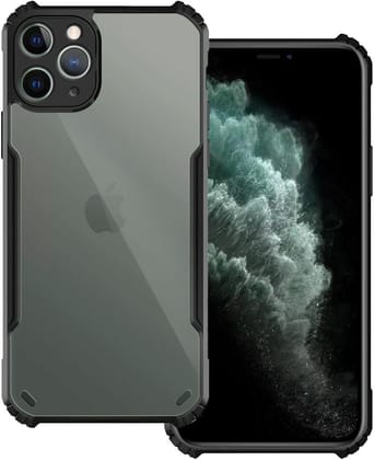 PLUGTECH Slim Shockproof Case | Matte Black Soft | Drop Protection | Precise Cutouts | Premium Mobile Cover for iPhone 11 Pro