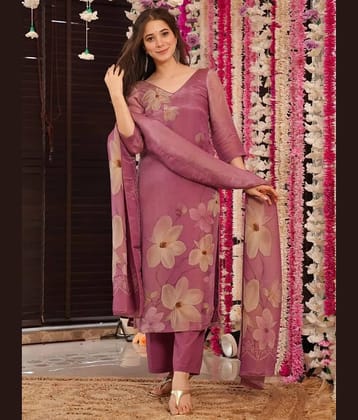 Niza Fashion Women Silk Embroidered Straight Kurti With Pants ( Multicoloured )