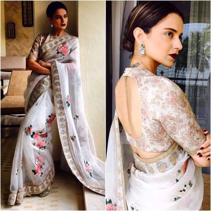 LINEN DIGITAL PRINTED SAREE  1493
