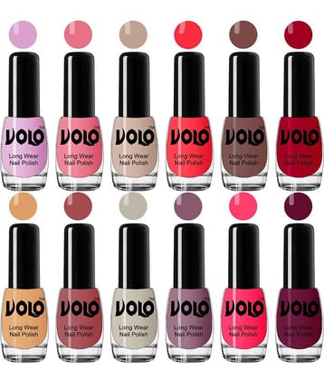 VOLO True Wear High Gloss Impresso Nail Polish Sets of 12  Multi Glossy 60 mL