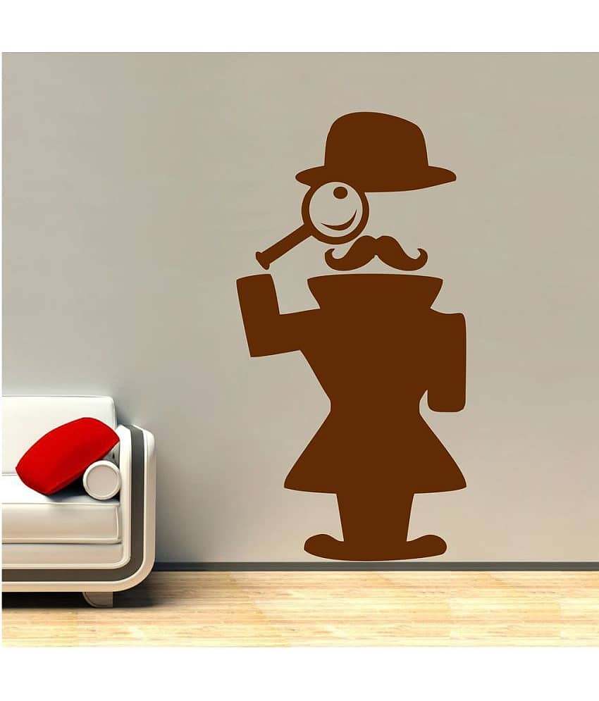 Decor Villa Detective PVC Wall Stickers