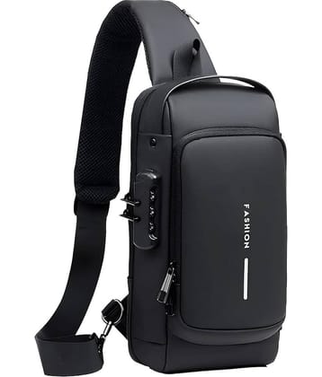 Shopeleven Blue Solid Messenger Bag