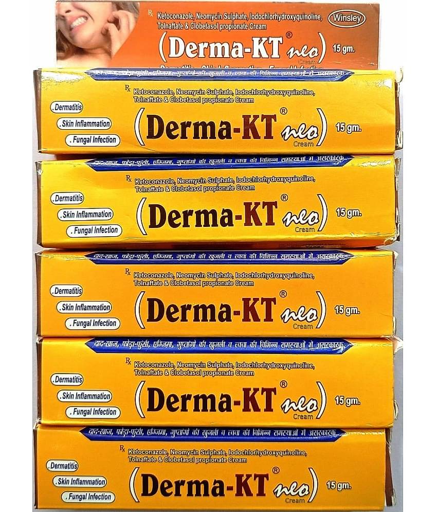 DERMA KT 15 GM CREAM ( PACK OF 5) Day Cream 75 gm Pack of 5