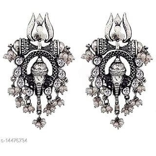 Twinkling Fusion Oxidised Earrings for Women