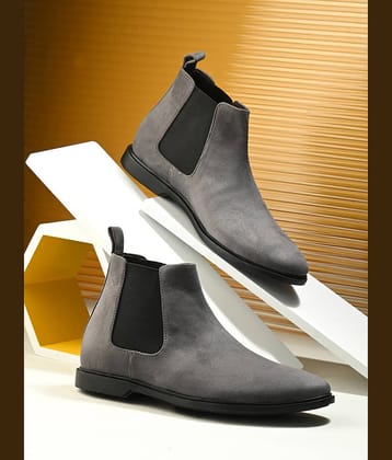 BIZZARO Gray Men's Chelsea Boots