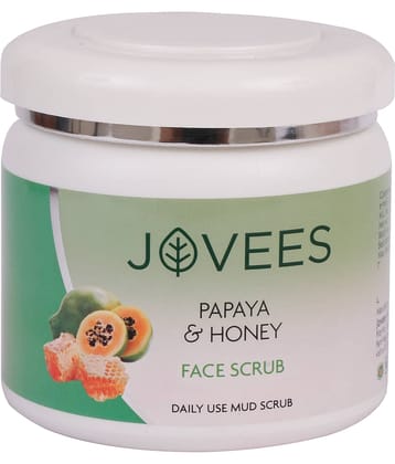 Jovees Herbal Papaya & Honey Face Scrub Remove Dead Skin, Normal to Dry Skin, 400gm (Pack of 1)