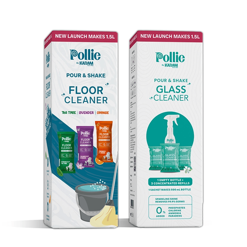 Pollie Combo 2: Floor Cleaner 1.5L | Glass Cleaner 1.5L