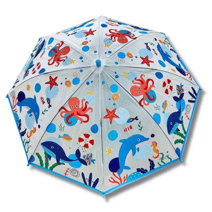 Premium Quality Cute Printed Umbrella For Kids (Whale)