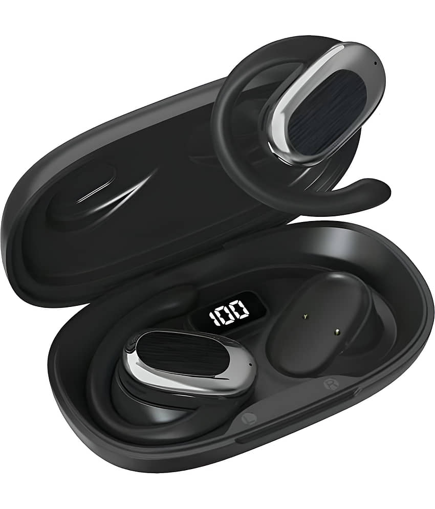 COREGENIX S300 OWS Open Ear TWS Earbuds | 60 Hrs of Playtime | Bluetooth v5.4 with AI-ENC | Skin Friendly Ear Hook | Environmental Awareness | 45ms Low Latency Gaming | IPX5 Water & Sweat Resistant