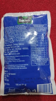 PARACHUTE HAIR OIL 100ML SACHET