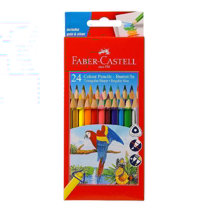 Faber-Castell 24 Colour Pencils|Multicolor