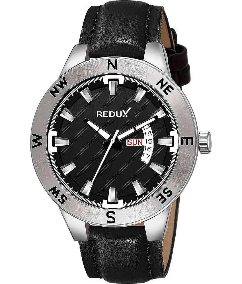 Redux MW-415 Black Dial Leather Analog Men's Watch