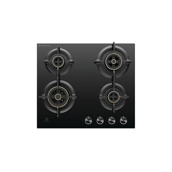 Electrolux 4 Burner Auto Ignition Glass Top 60cm Built-in Gas Hob,EHG6430BC