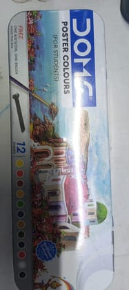 DOMS Poster Colours  12 Shades (Tin Box)