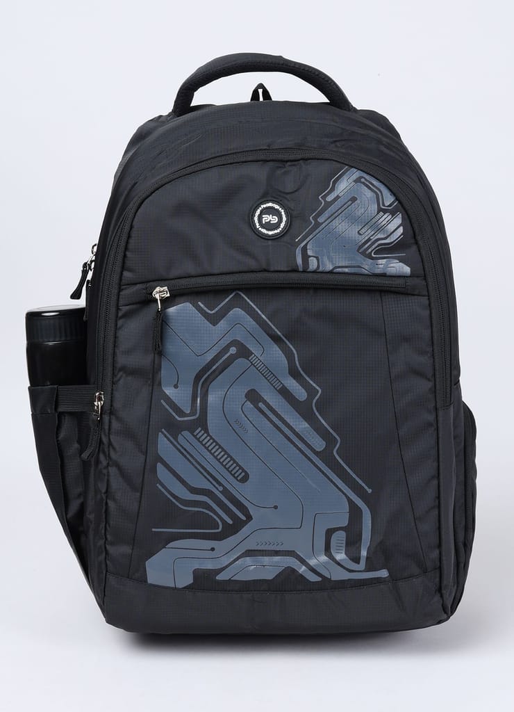 PB Pearlbags EXCEL 26L Printed Laptop Backpack With Rain Cover,USB Charging Port,2 Compartment,Premium Fabric,Water Resistant Anti Theft,School & College Bag for Boys and Girls,Office & Travel Bag for Men and Women,49X31X17 Cms