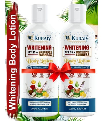 KURAIY Body Lotion skin whitening Moisturizing Body Lotion skin lightening Lotion Pack Of 2