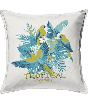 Houzzcode Single Blue Pillow Cover