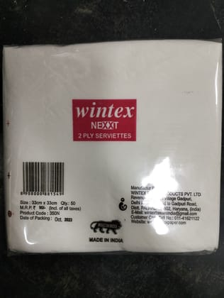 Wintex Nexxt 2 ply serviettes 