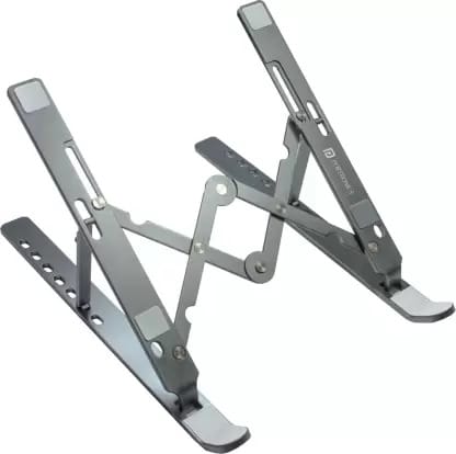 Portronics My Buddy K2 Portable Laptop Stand (Grey)