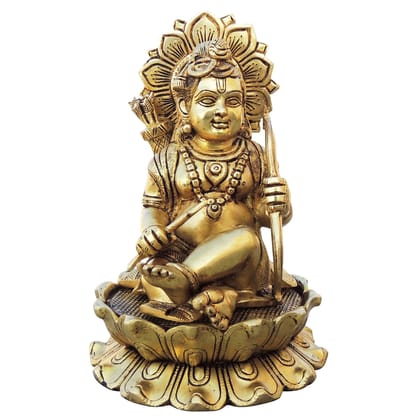 Brass Showpiece Ramlala God Idol Statue (BSMAS1682 G)