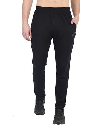 Zeffit - Black Cotton Blend Men's Sports Trackpants ( Pack of 1 )