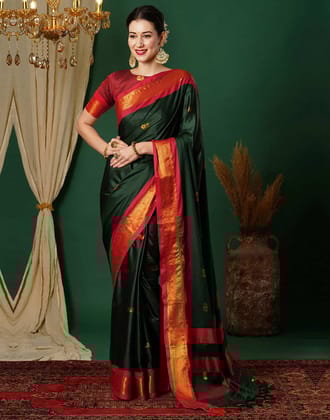 Trending Pathani Kanjivaram Silk Woven Saree