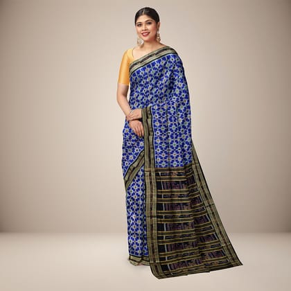 Rudrakhya Border Khandua Silk Saree