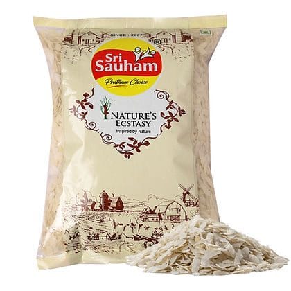 Sri Sauham Chiwda Natural Chiwda, Rice Flakes - 500g