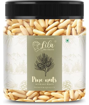 LILA DRY FRUITS Premium Pine Nuts Chilgoza 100 Gms Fresh Crunchy Nut For Cooking