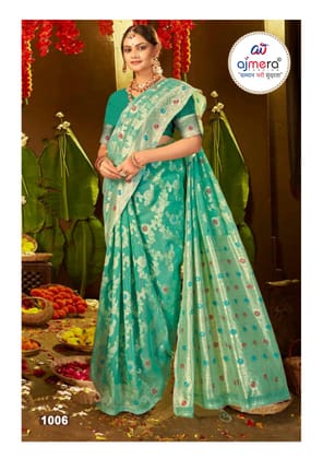 SOJ Strawberry Cotton  Saree with Unstitched Blouse