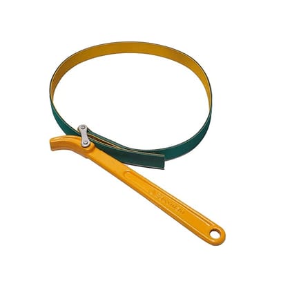 Eastman Oil Filter Wrench 300 Mm, Alloy Steel Multi-Purpose Adjustable Strap Strap Opener Wrench, Belt Easy To Use Fuel Filter Hand Tools Wrench (E-3022)