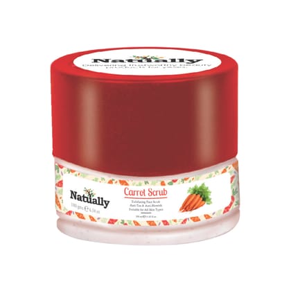 Natually Carrot Cream | Revitalizes Youthful Skin Hydration & Nourishment Booster | 180g