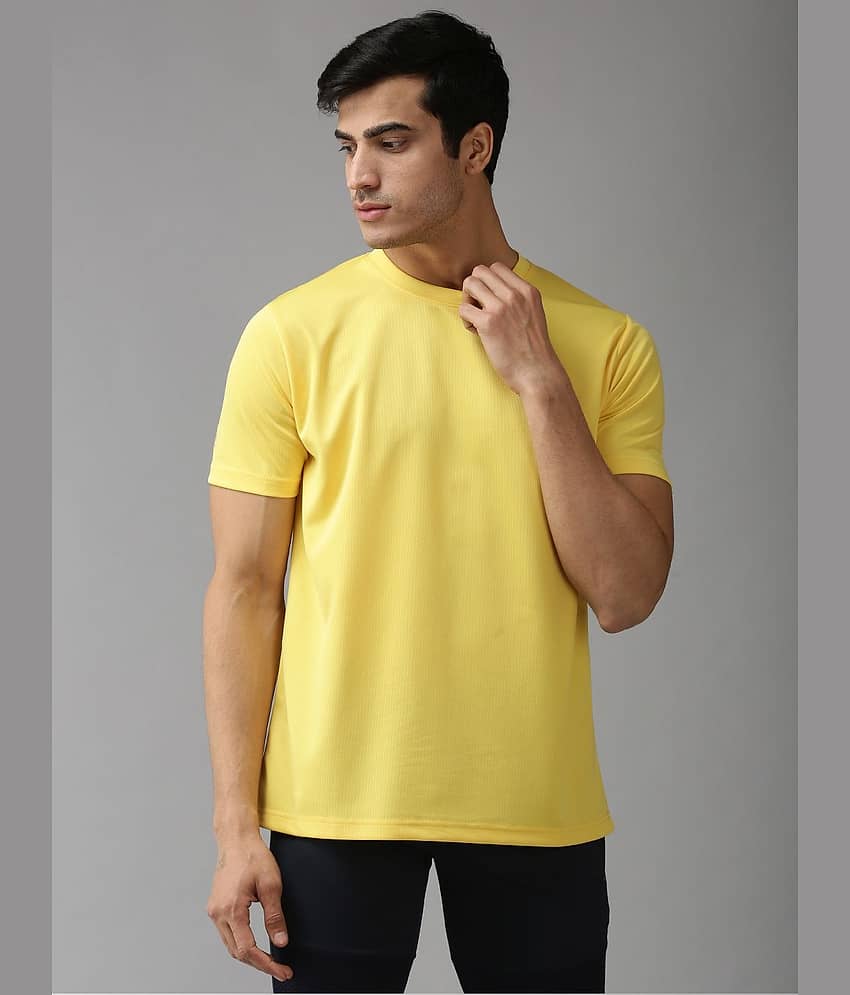 EPPE Light Blue Polyester Regular Fit Men's Sports T-Shirt ( Pack of 1 )