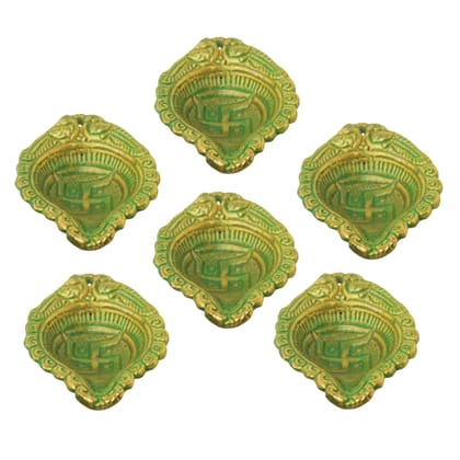 Aluminium Kamal Deepak Showpiece � Lotus Design God Idol Lamp, Height : 0.5 Inch (ASMAS409 C)