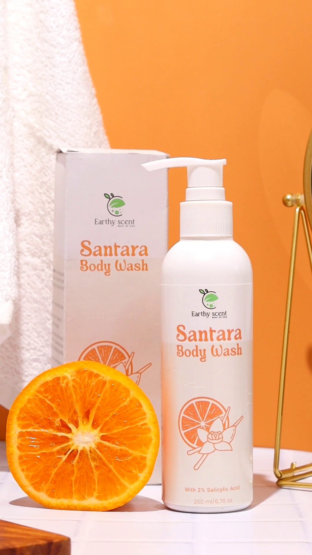 Santara body wash with 2% salicylic acid-200 Ml