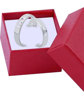 Silver Shine Silver Couple Ring ( Pack of 1 )