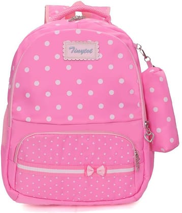 Tinytot 30 Ltrs Baby Pink School Bag for Boys & Girls
