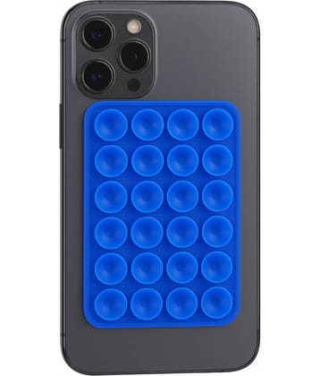 Silicone Suction Phone Case Mount, Non Slip Sticky Phone Grip for Cellphone, Silicon Adhesive Suction Cup Phone Mount, Strong Grip Holder for Selfies and Videos (Multicolor - 1 Pack )