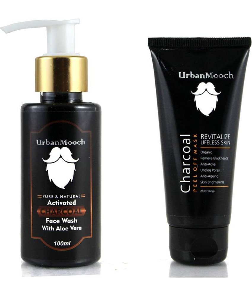 UrbanMooch Charcoal Face Wash Face Mask Masks 160 gm Pack of 2