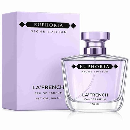 La French Euphoria Perfume for Men & Women 100ml | Long Lasting Sweet Floral Fruity Fragrance | Premium Unisex Eau De Parfum | Energetic & Addictive Scent