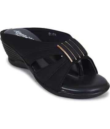Ajanta Black Women's Slip On Heels