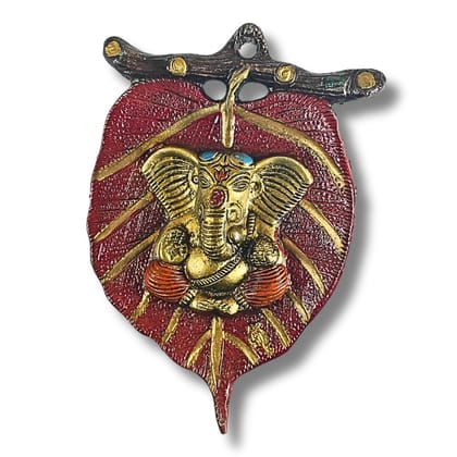 A Powerful Ganesh Wall Hanging on Peepal Leaf by Saadhya Decors - Not Just a Wall Decor | Brings Prosperity, Protection &amp; Divine Energy