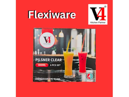 V4 Pilsner Clear Glass - 300ml V4 Pilsner Clear Glass - 300ml