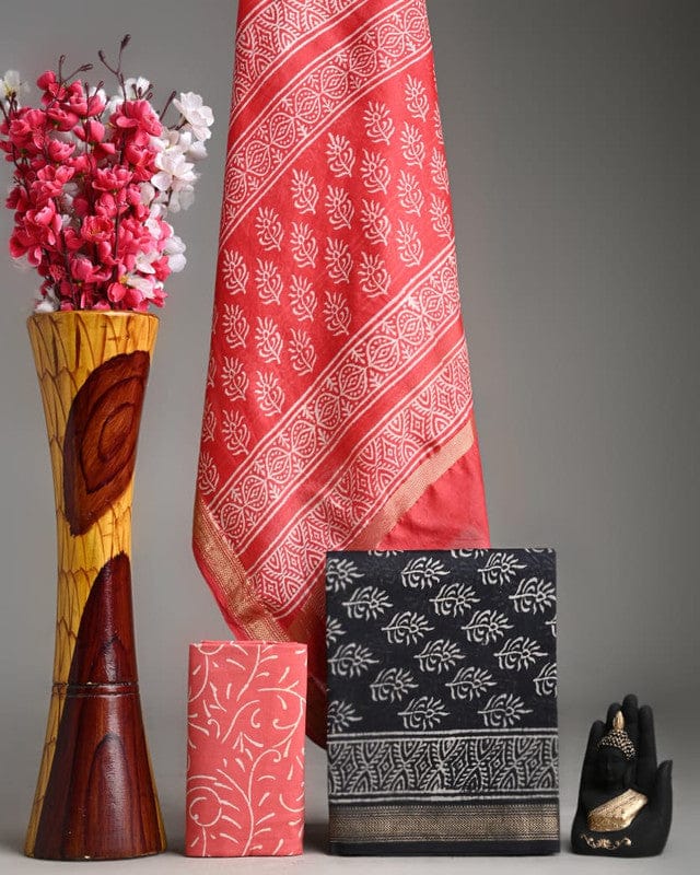 MAHESHWARI SILK SUIT SET