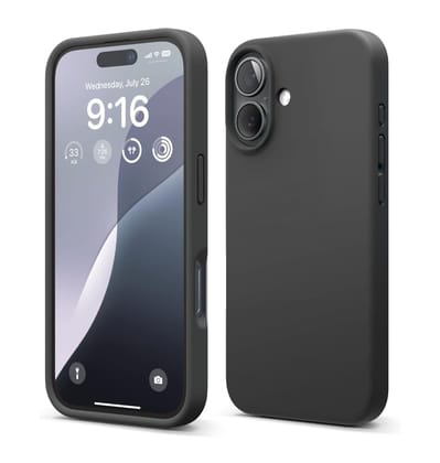 LIRAMARK Liquid Silicone Soft Back Cover Case for Apple iPhone 16 Plus