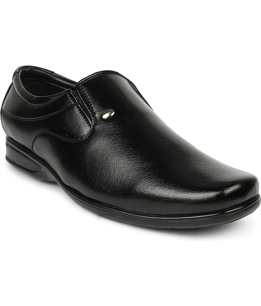 Action - Black Men's Slip On Formal Shoes