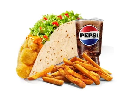 Crispy Potato Taco + Pepsi + Seasoned Fries