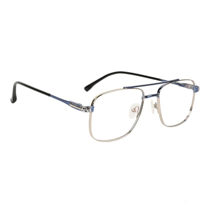 TERRY & CO | Zero Power Blue Cut Eyeglasses | Metal Frame | Medium Size | Anti-Reflective, UV Protection, Lightweight | Spring Hinges | Unisex