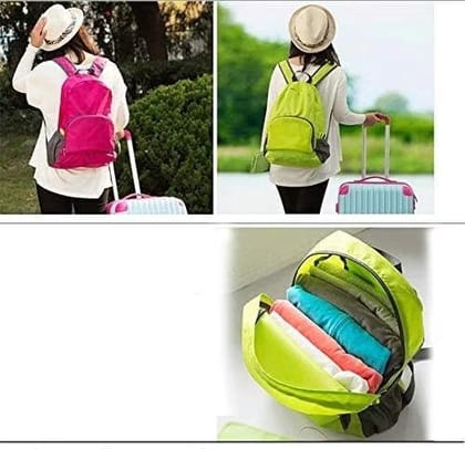 Denzcart Backpack-Bag: Folding Mountaineering Outdoor Backpack with Water-Resistant Polyester, Multi Compartments, Durable Metal Zipper - Ideal for Travel or Daily Use