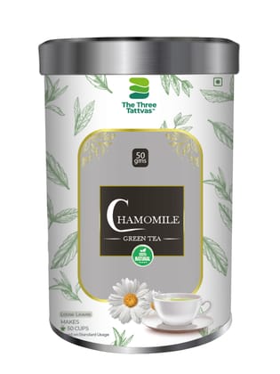 The Three Tattvas Chamomile Green Tea 50gms